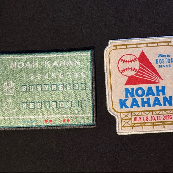Noah Kahan Other - Noah Kahan Tour Fenway Park Patch Set Boston July 2026